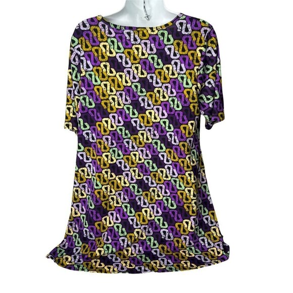 LuLaRoe Perfect Tee Shirt Purple Size M - Picture 2 of 4